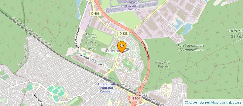 localisation de l'entreprise SCI ESSER A ET M  EMERAINVILLE