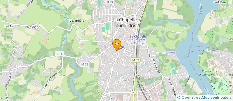 localisation de l'entreprise SCI ESSILIA  LA CHAPELLE-SUR-ERDRE