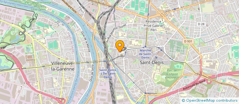 localisation de l'entreprise SCI ESSOR 2000 à SAINT-DENIS