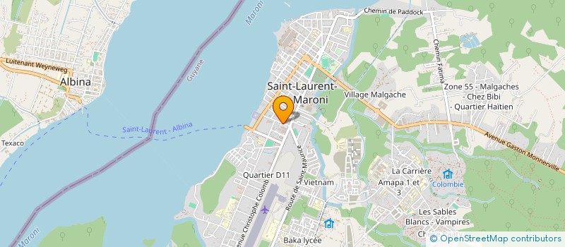 localisation de l'entreprise SCI ESSOR à SAINT-LAURENT-DU-MARONI