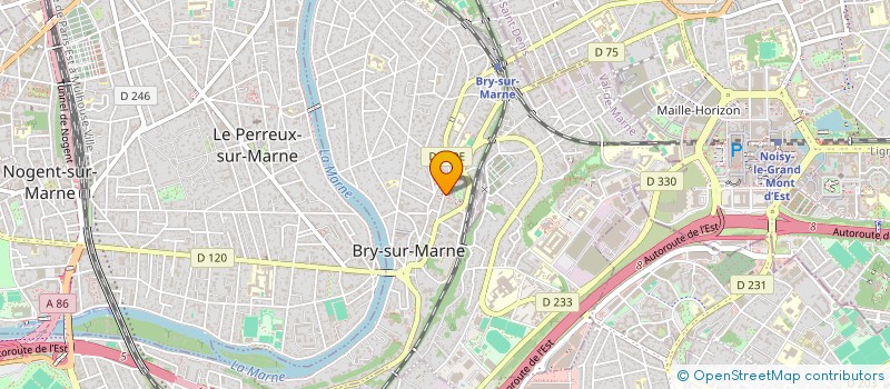 localisation de l'entreprise SCI ESSOR  BRY-SUR-MARNE