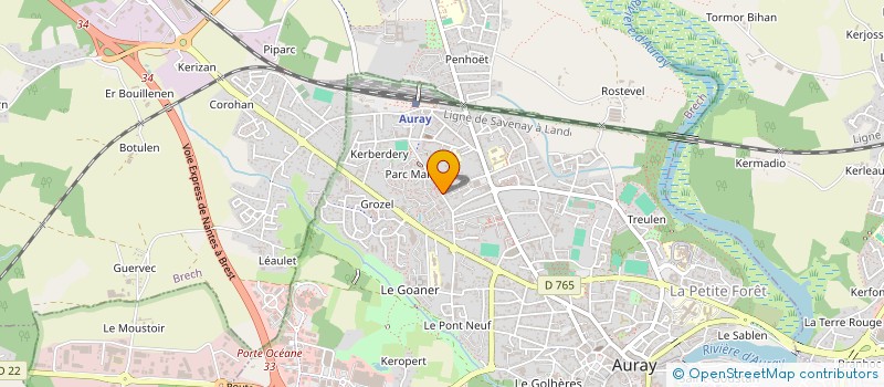 localisation de l'entreprise SCI ESSOR IMMO à AURAY
