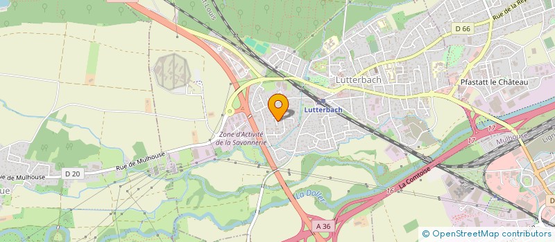 localisation de l'entreprise SCI EST  LUTTERBACH