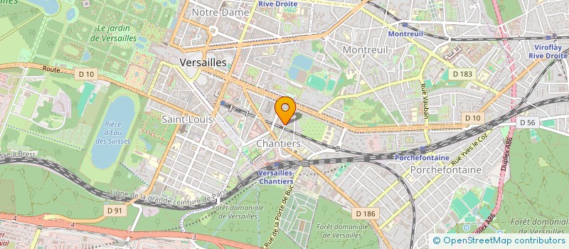 localisation de l'entreprise SCI EST à VERSAILLES