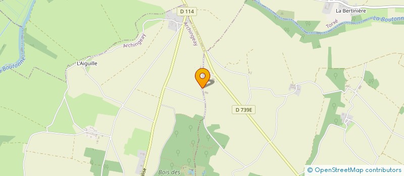 localisation de l'entreprise SCI EST  ARCHINGEAY