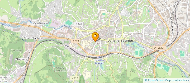 localisation de l'entreprise SCI EST OUEST  LONS-LE-SAUNIER