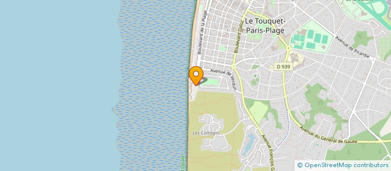 localisation de l'entreprise SCI ESTAIRES ISBERGUES à LE TOUQUET-PARIS-PLAGE