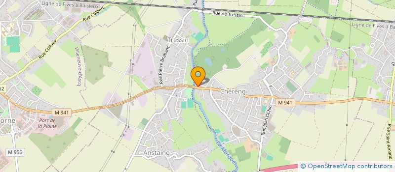 localisation de l'entreprise SCI ESTAIRES V.B.  TRESSIN