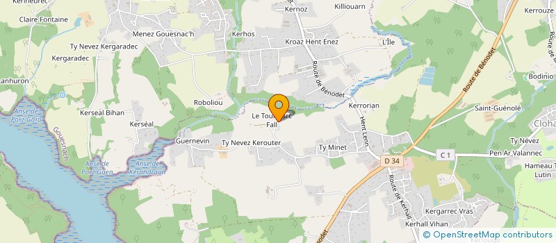 localisation de l'entreprise SCI ESTANE  SAINT-EVARZEC