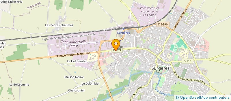 localisation de l'entreprise SCI ESTANTIDE  SURGERES