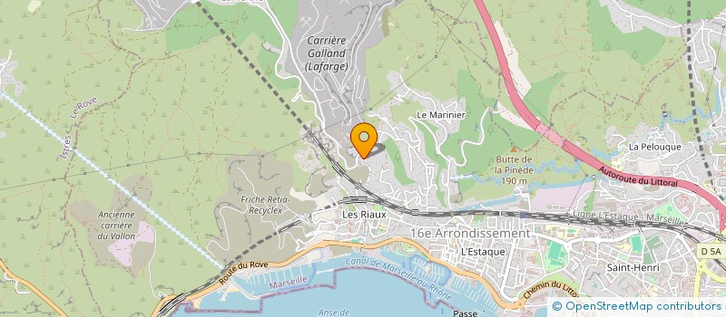 localisation de l'entreprise SCI 'ESTAQUE LE HAUT' à MARSEILLE