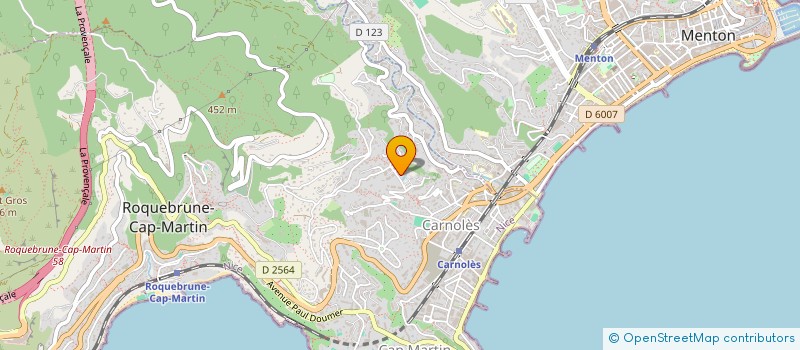 localisation de l'entreprise SCI ESTATE à ROQUEBRUNE-CAP-MARTIN