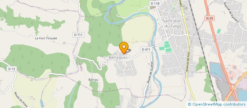 localisation de l'entreprise SCI ESTAUCRIEU à BENAGUES