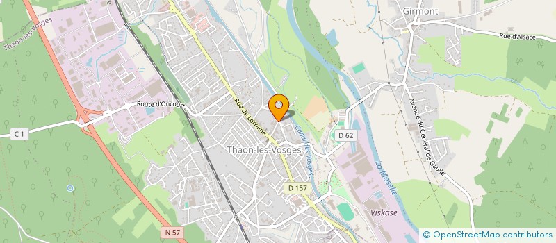 localisation de l'entreprise SCI ESTEBEA  THAON-LES-VOSGES