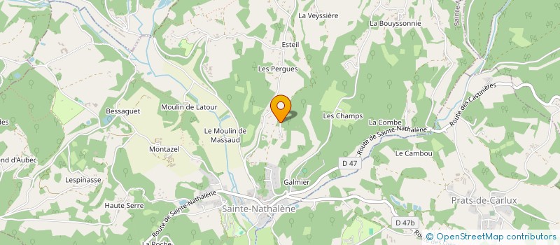 localisation de l'entreprise SCI ESTEIL à SAINTE-NATHALENE