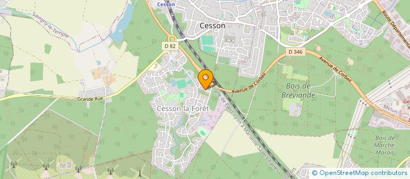 localisation de l'entreprise SCI ESTEL  CESSON