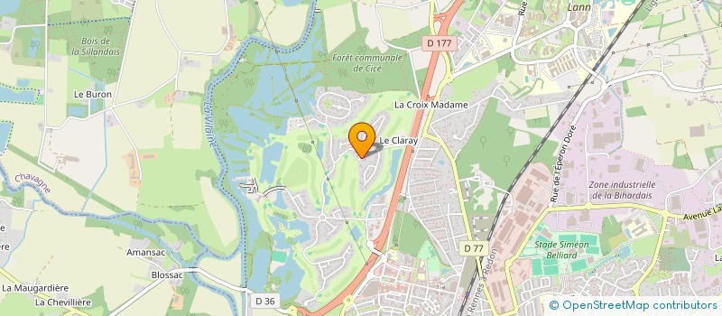 localisation de l'entreprise SCI ESTELAIRE  BRUZ