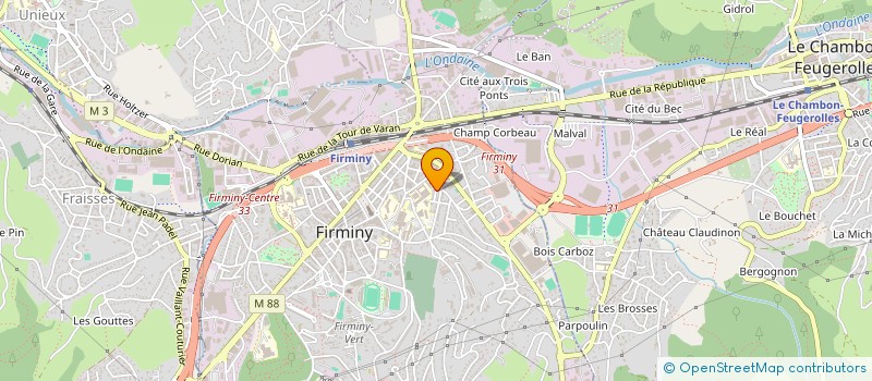 localisation de l'entreprise SCI ESTELLE  FIRMINY