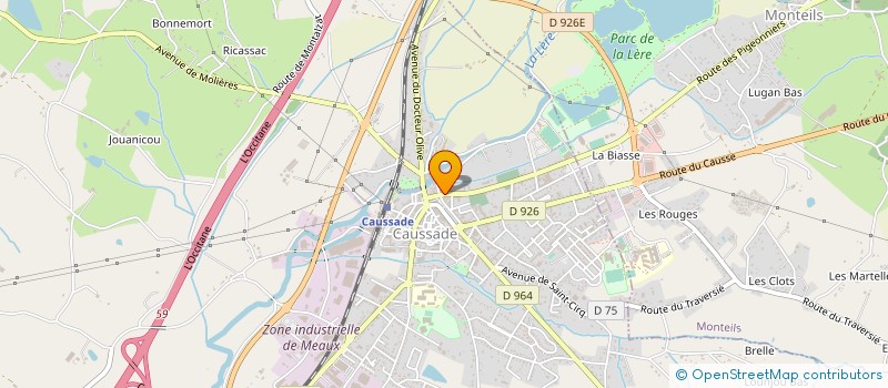 localisation de l'entreprise SCI ESTELLE  CAUSSADE