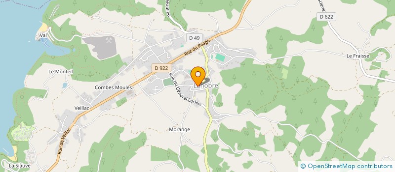 localisation de l'entreprise SCI ESTELLE à LANOBRE