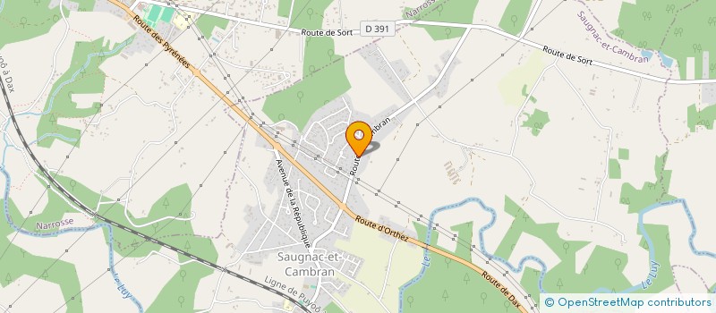 localisation de l'entreprise SCI ESTELLE DE LA MA  SAUGNAC-ET-CAMBRAN