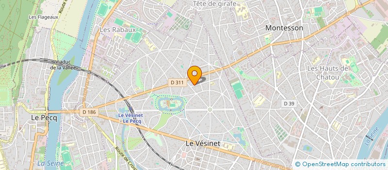 localisation de l'entreprise SCI ESTEOULE PASTEUR  LE VESINET