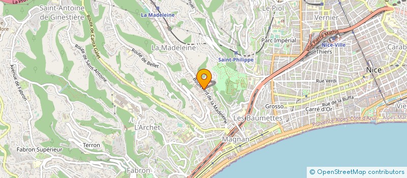 localisation de l'entreprise SCI ESTER à NICE