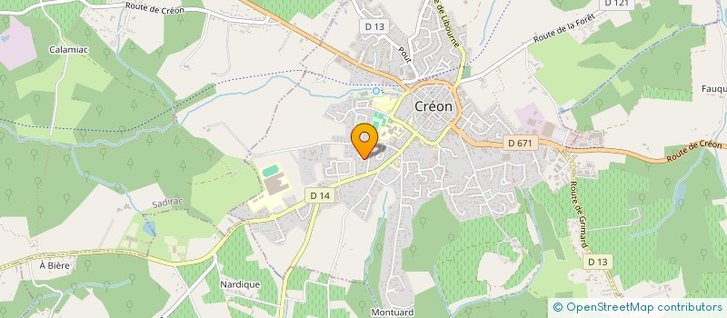 localisation de l'entreprise SCI ESTEREL  CREON