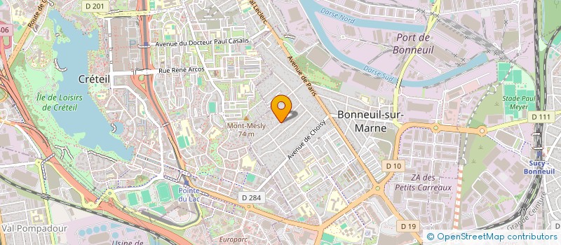 localisation de l'entreprise SCI ESTEREL à BONNEUIL-SUR-MARNE