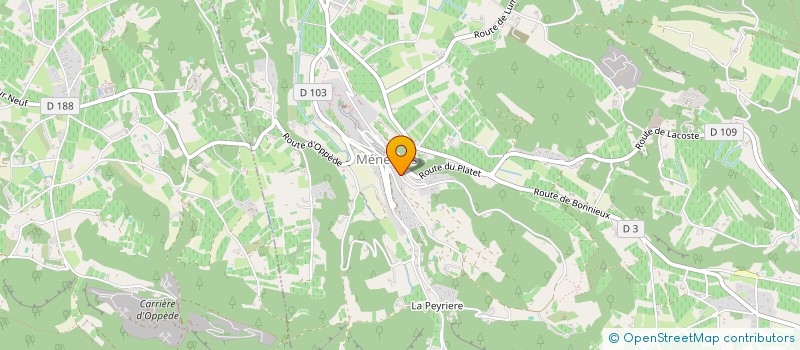 localisation de l'entreprise SCI ESTEVE  MENERBES