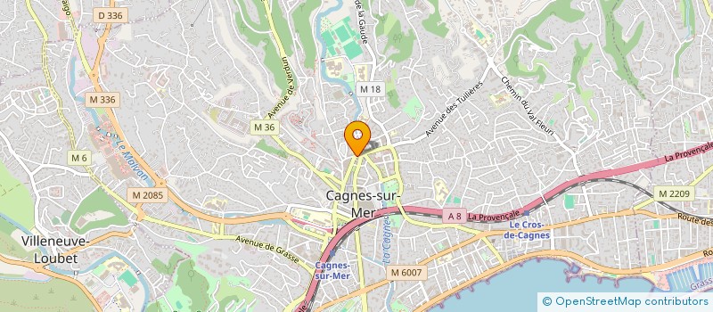 localisation de l'entreprise SCI ESTEVE 785 à CAGNES-SUR-MER