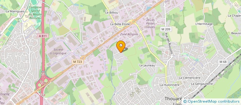 localisation de l'entreprise SCI ESTEVE FAMILY  THOUARE-SUR-LOIRE