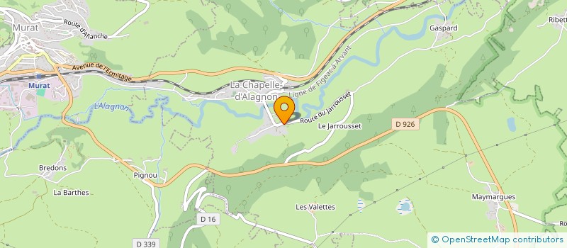 localisation de l'entreprise SCI ESTEYRIES à LA CHAPELLE-D'ALAGNON