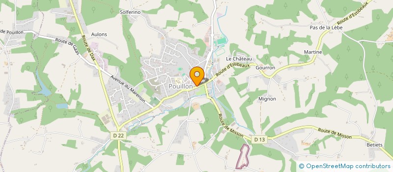 localisation de l'entreprise SCI ESTHA à POUILLON