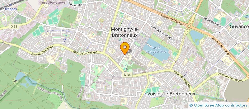 localisation de l'entreprise SCI ESTHAMINET  MONTIGNY-LE-BRETONNEUX