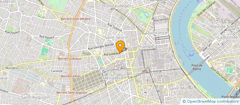 localisation de l'entreprise SCI ESTHEGYN  BORDEAUX