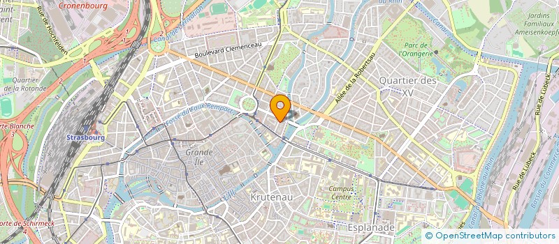 localisation de l'entreprise SCI ESTHEM  STRASBOURG