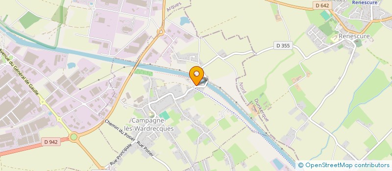 localisation de l'entreprise SCI ESTHEO  CAMPAGNE-LES-WARDRECQUES