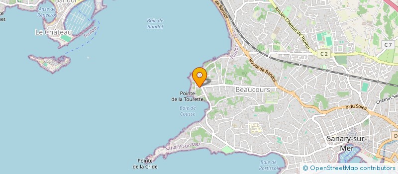 localisation de l'entreprise SCI ESTHER  SANARY-SUR-MER