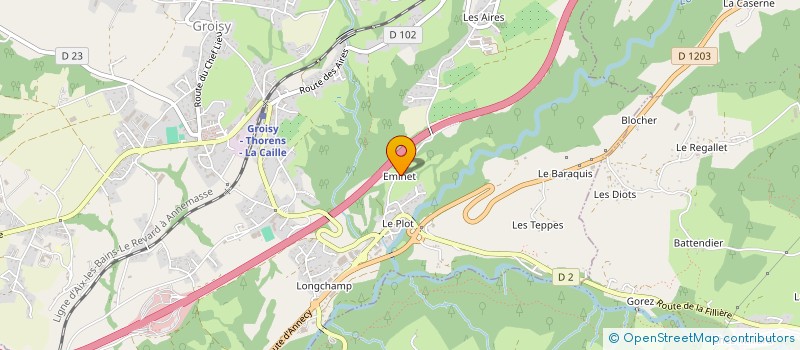 localisation de l'entreprise SCI ESTHETIM  GROISY