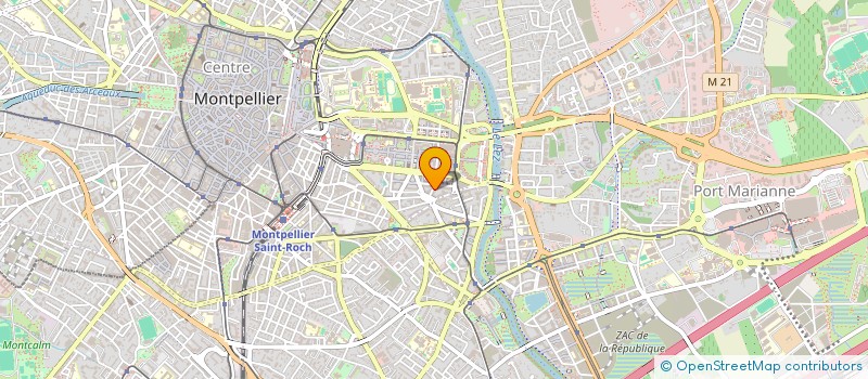 localisation de l'entreprise SCI ESTHETIQUE D OC à MONTPELLIER