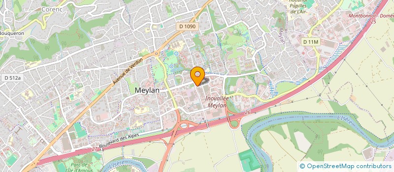 localisation de l'entreprise SCI ESTHICENTRE  MEYLAN