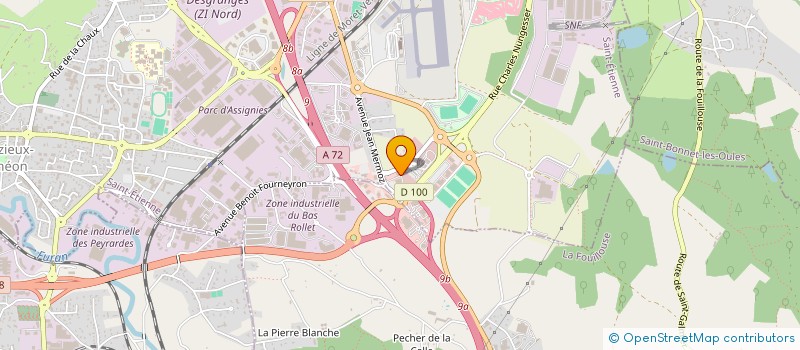 localisation de l'entreprise SCI ESTIALLET  ANDREZIEUX-BOUTHEON