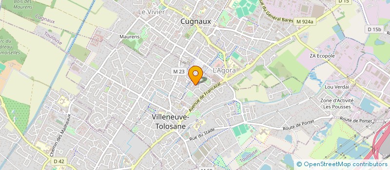 localisation de l'entreprise SCI ESTIBOULS à VILLENEUVE-TOLOSANE