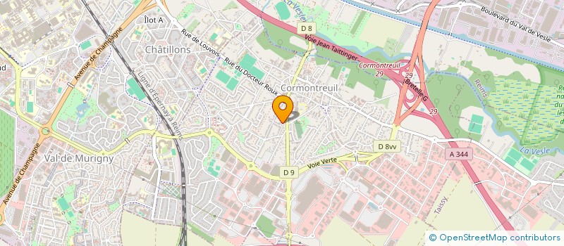 localisation de l'entreprise SCI ESTIENNE  CORMONTREUIL