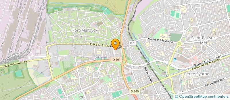 localisation de l'entreprise SCI ESTIEVENART à DUNKERQUE