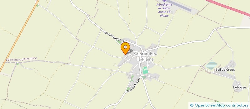 localisation de l'entreprise SCI ESTIM.  SAINT-AUBIN-LA-PLAINE