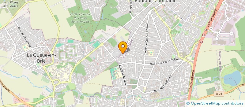 localisation de l'entreprise SCI ESTINES  LA QUEUE-EN-BRIE