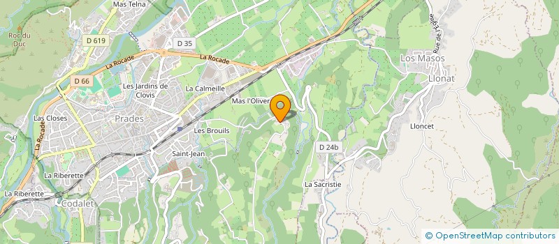 localisation de l'entreprise SCI ESTIU  PRADES