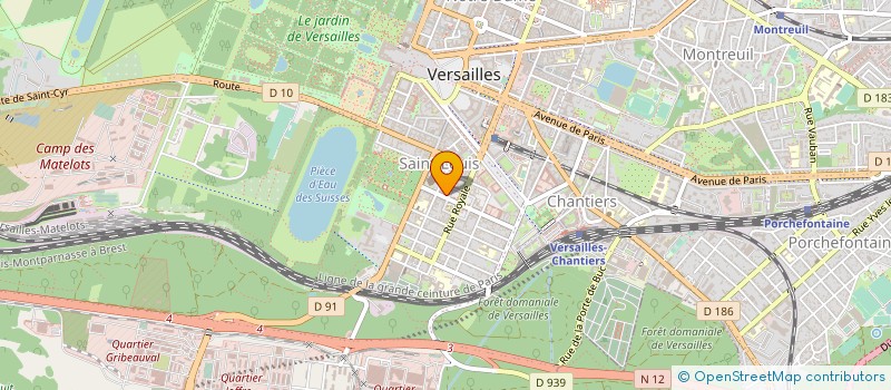 localisation de l'entreprise SCI ESTIVAL à VERSAILLES